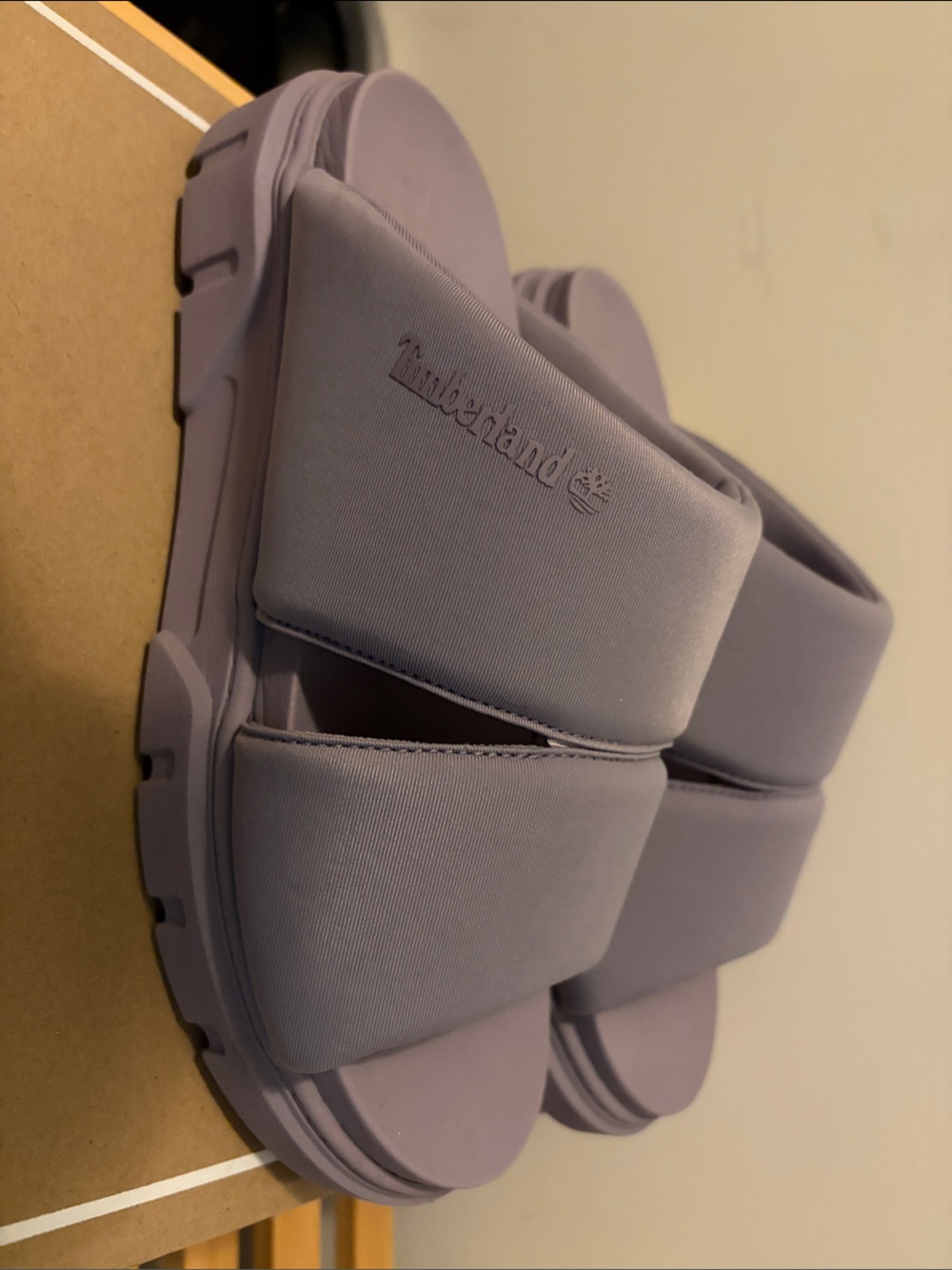 Timberland Lavender Double-Strap Slide Sandals